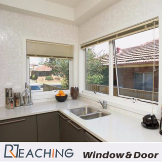 المطبخ الألمنيوم المظله النوافذ مع زجاج مزدوج جوفاء لفرد البيت